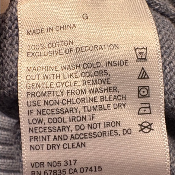 Nautica Men’s 1/4Zip Sweater Light Blue Cotton Size Large Classic Knit Pullover - Picture 7 of 7